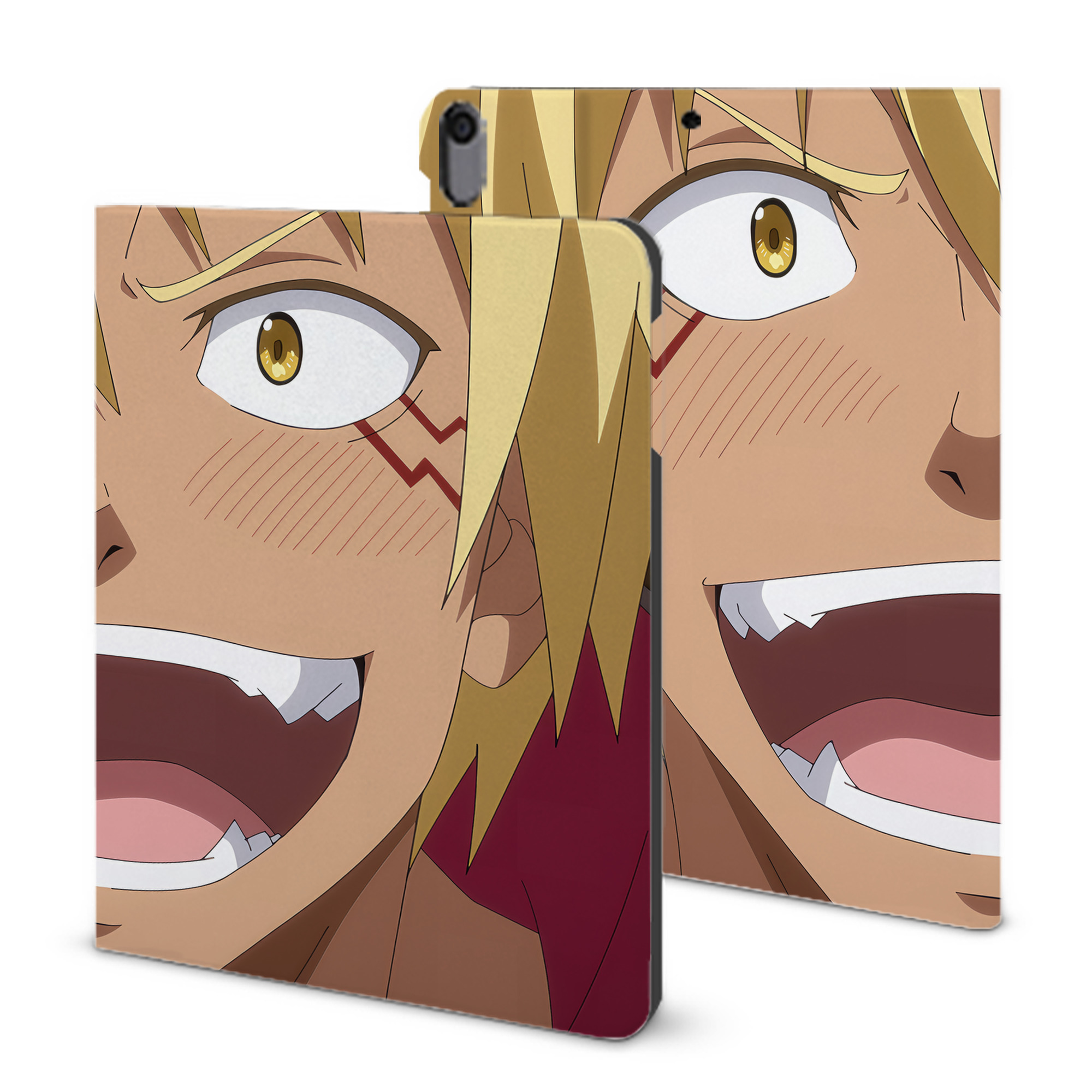 （画像用） 転スラ Regarding Reincarnated to Slime IPad ケース ブック型 PUレザー TPU 耐衝撃 軽量 薄型 ペン収納なし 全面保護 IPad 各モデル対応